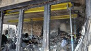 Das Erdgeschoß des kleinen Hauses brannte bis auf die Grundmauern nieder.