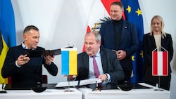 Andrej Schewtschenko und Josef Pröll unterzeichneten ein Memorandum.