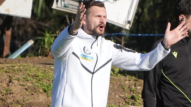 Fabio Ingolitsch dirigierte bei seiner Sturm-Premiere lautstark.