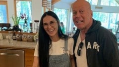 Demi Moore und Bruce Willis sind immer noch eng verbunden. Das Foto zeigt sie im März 2022, ...