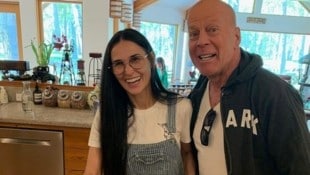 Demi Moore und Bruce Willis sind immer noch eng verbunden. Das Foto zeigt sie im März 2022, ...