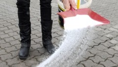Wenn Streusalz eingesetzt wird, dann bitte sparsam!