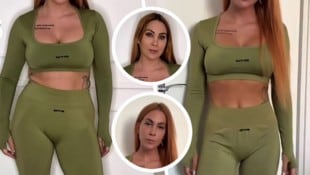 Body-Update: Rechts: durchtrainiert und mit Sixpack. Links: heute – sichtbar weiblicher und ...