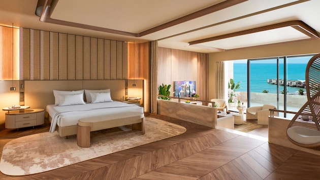 Die Zimmer sind modern und großzügig gestaltet.