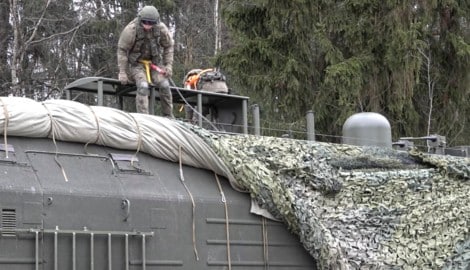 Ende Dezember vom russischen Verteidigungsministerium veröffentlichte Aufnahmen zeigen das ...