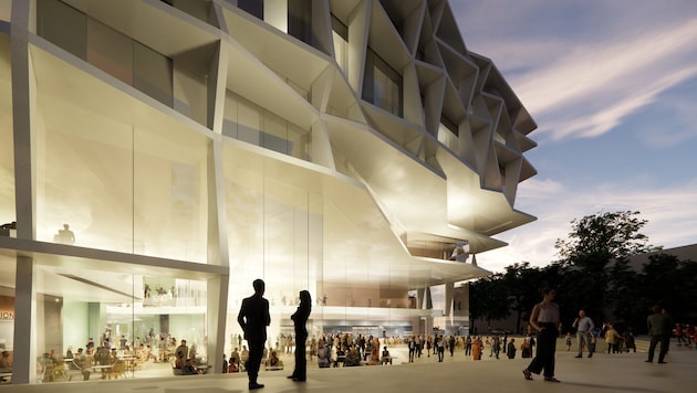 Der neue Messepark wird nicht nur mehr Platz bieten, sondern auch architektonisch neue Standards ...