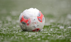Fußball und Schnee, das verträgt sich nicht sonderlich gut ...