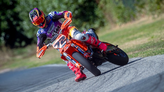 Lukas Höllbacher auf seiner KTM.