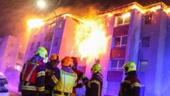 Der Wohnblock ist nach dem Brand in der Silvesternacht unbewohnbar.