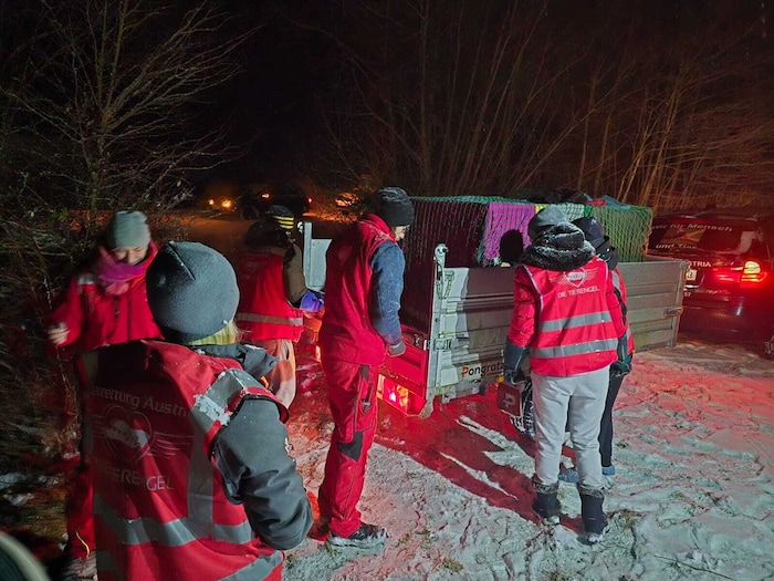 Die Retter verwendeten eine Lebendfalle.