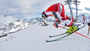 Stefan Brennsteiner greift Samstag im Riesentorlauf-Klassiker in Adelboden an.