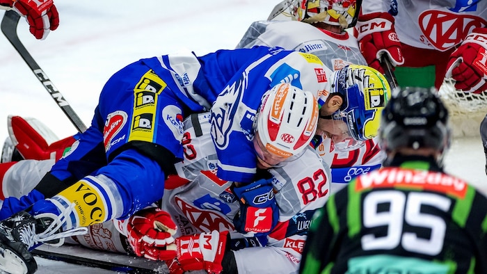 Nick Hutchison und der VSV hatten Thimo Nickl und den KAC zwei Drittel lang im Griff.