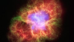 Der sogenannte Krebsnebel: Überreste einer Supernova aus dem Jahr 1054