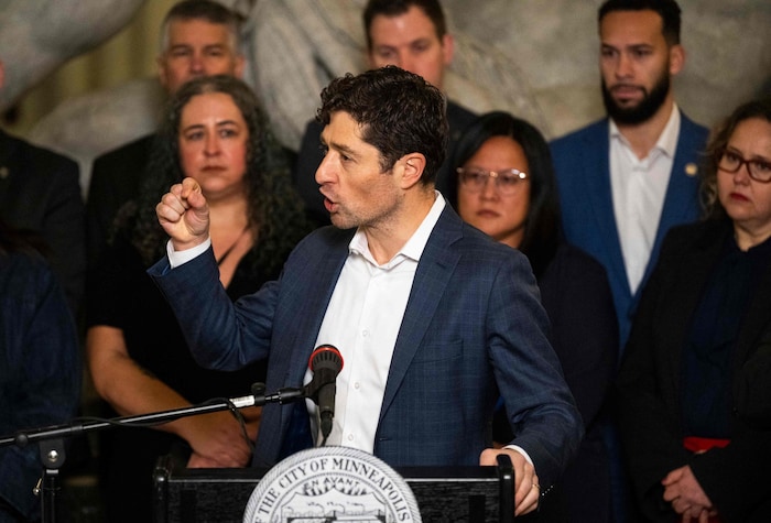The Democratic mayor of Minneapolis, Jacob Frey, sharply criticized the immigration agency's ...