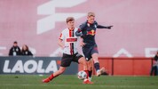 Ins Trainingslager der Bullen nachgereist: Valentin Zabransky (re.).