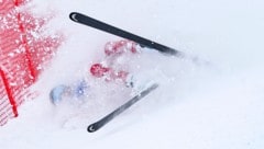 Magdalena Egger krachte ungebremst ins Netz.