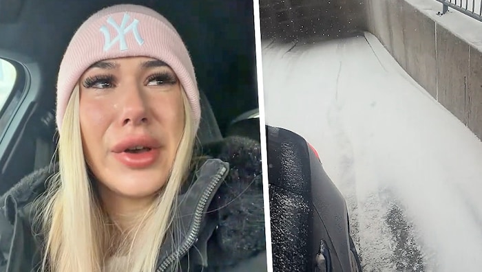 Pflegekraft Celina wollte eigentlich zu ihren Patienten, doch der Schnee machte ihr einen Strich ...