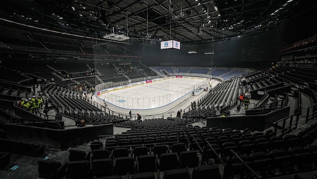 Noch nicht makellos: die Eishockey-Halle Santa Giulia