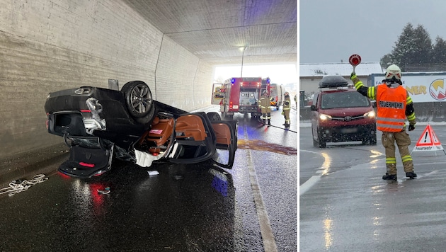 Die B169 musste im Bereich der Unterführung gesperrt werden. Eine örtliche Umleitung wurde ...