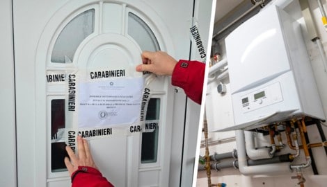 Die italienischen Carabinieri versiegelten den Unfallort. Die Therme (Symbolfoto) dürfte die ...