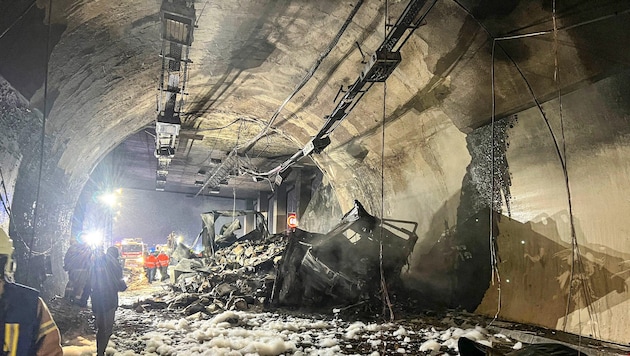 Der frisch sanierte Brentenbergtunnel muss nach dem Unfall im Jänner erneut saniert werden.