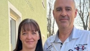 Regina Pfleger mit ihrem Lebesnpartner Andreas Mitterhuber. Er verunglückte tödlich.