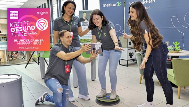 Testen Sie bei den Mitmach-Stationen Ihre Fitness!