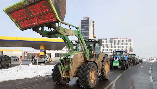 Die Demonstration stand unter dem Motto „Gesunde Lebensmittel für Europa – Nein zu Mercosur“.