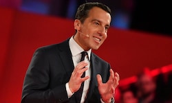 Christian Kern bei der Präsentation seines „Plan A“ im Jahr 2017