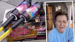 Andrea Plewig (re.) schilderte den Unfall mit dem Feuerwerk (Symbolbild) und seine Folgen auf ...