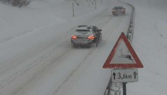 Diese Aufnahme von der Webcam stammt von Samstag. An diesem Tag galt am Arlbergpass ...