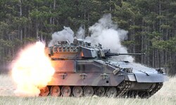 Schützenpanzer „Ulan“ auf dem Truppenübungsplatz Großmittel (Niederösterreich)