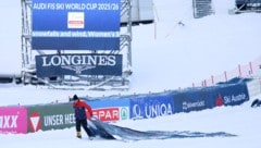 Aufgrund des heftigen Schneefalls entschied sich die FIS dazu, das Rennen zu streichen.