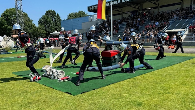 Höchstleistung im Wettkampf. Bei der Feuerwehr Weltmeisterschaft 2026 messen sich in Eisenstadt ...