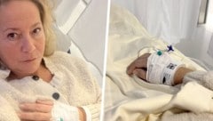 Diese Aufnahmen versetzten Fans in Sorge: Monica Weinzettl musste zum Jahresbeginn mit dem ...