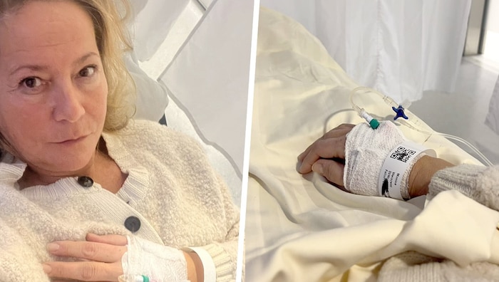 Diese Aufnahmen versetzten Fans in Sorge: Monica Weinzettl musste zum Jahresbeginn mit dem ...