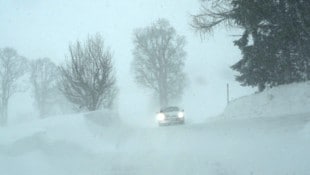 Der Wind verweht den Schnee dieser Tage vielerorts.