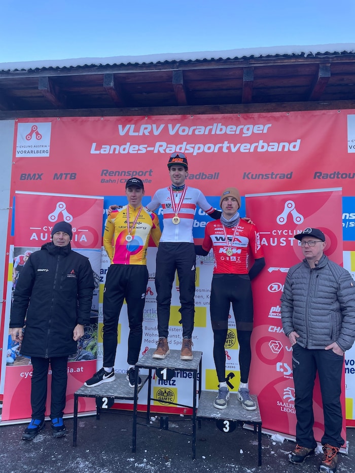 Das Siegerpodest in Bludenz.