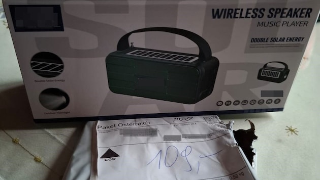 Qualitativ hochwertiges Zielfernrohr bestellt, im Paket war aber ein billiger Solar-Lautsprecher ...