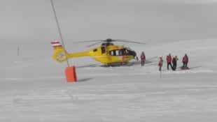 Mehrere Hubschrauber standen im Einsatz, unter anderem der Alpin5.