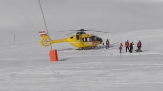 Mehrere Hubschrauber standen im Einsatz, unter anderem der Alpin5.