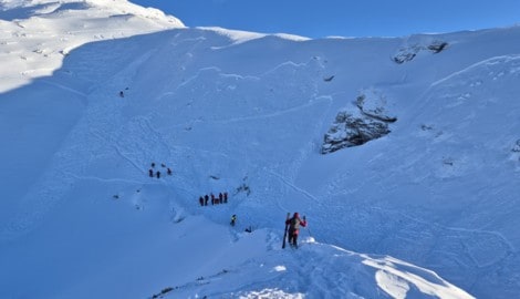 Nordöstlich des Wetterkreuzes in Weerberg kam es am Sonntag zum Lawinenabgang mit tödlichem ...