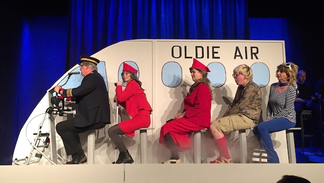 Bleiburger Kabarettisten stehen kurz vor der Premiere. Einige der Akteure im Süden stehen von ...