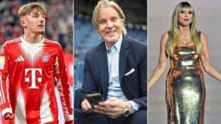 Lennart Karl (li.) träumt von Real Madrid, Jan-Age Fjörtoft (Mitte) von Heidi Klum.