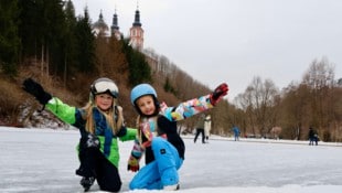 In Graz kann man in Mariatrost (Foto) und sogar am Hilmteich eislaufen.