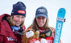 In Kranjska Gora siegte Camille Rast (re.), Mikaela Shiffrin ist in  Flachau heiß auf Revanche. 