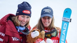 In Kranjska Gora siegte Camille Rast (re.), Mikaela Shiffrin ist in  Flachau heiß auf Revanche. 