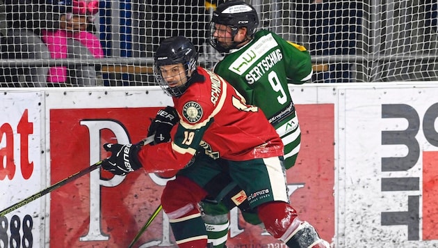 Die Reifnitz Trouts mit Andreas Schmidhofer (li.) fuhren Völkermarkt und Fabian Sertschnig um ...