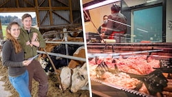 Stolze Spar-Bauern: Die Familie Kreuzer (li.) aus Krottendorf (NÖ) liefert wertvolle ...