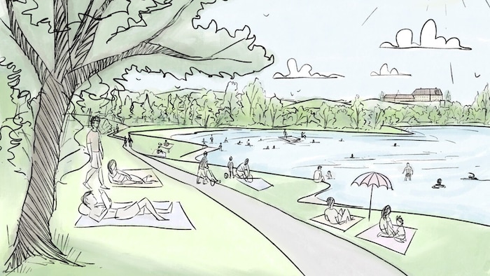 Eine Visualisierung, wie der Südsee in einigen Jahren aussehen kann.